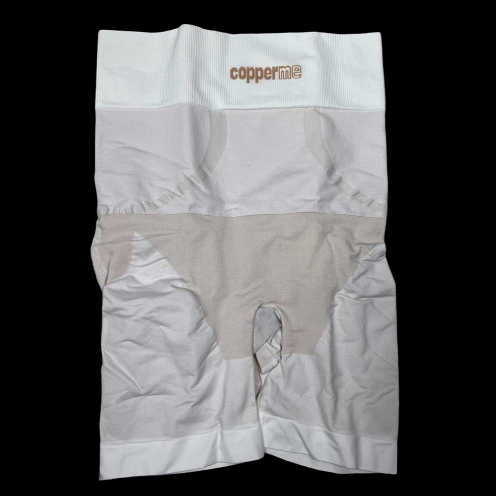 New Copperme White Copper Infused Push Up Shaping Shorts Size L/XL